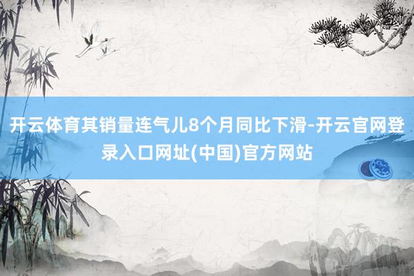 开云体育其销量连气儿8个月同比下滑-开云官网登录入口网址(中国)官方网站